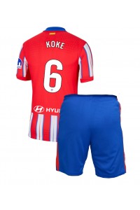 Atletico Madrid Koke #6 Babytruitje Thuis tenue Kind 2024-25 Korte Mouw (+ Korte broeken)